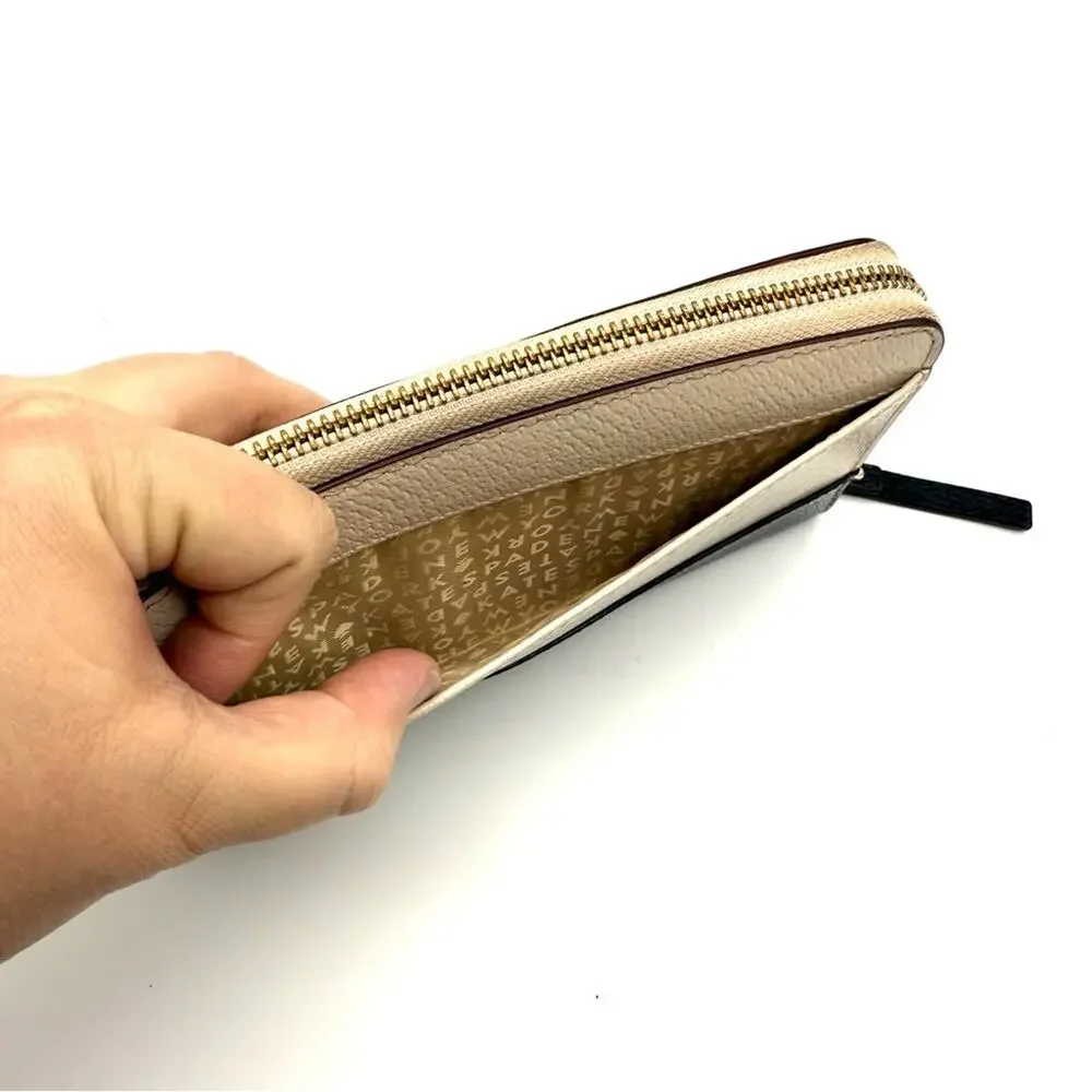 Kate Spade Neda Wellesley Two Tone Pebble/Black Zip Wallet WLRU2547